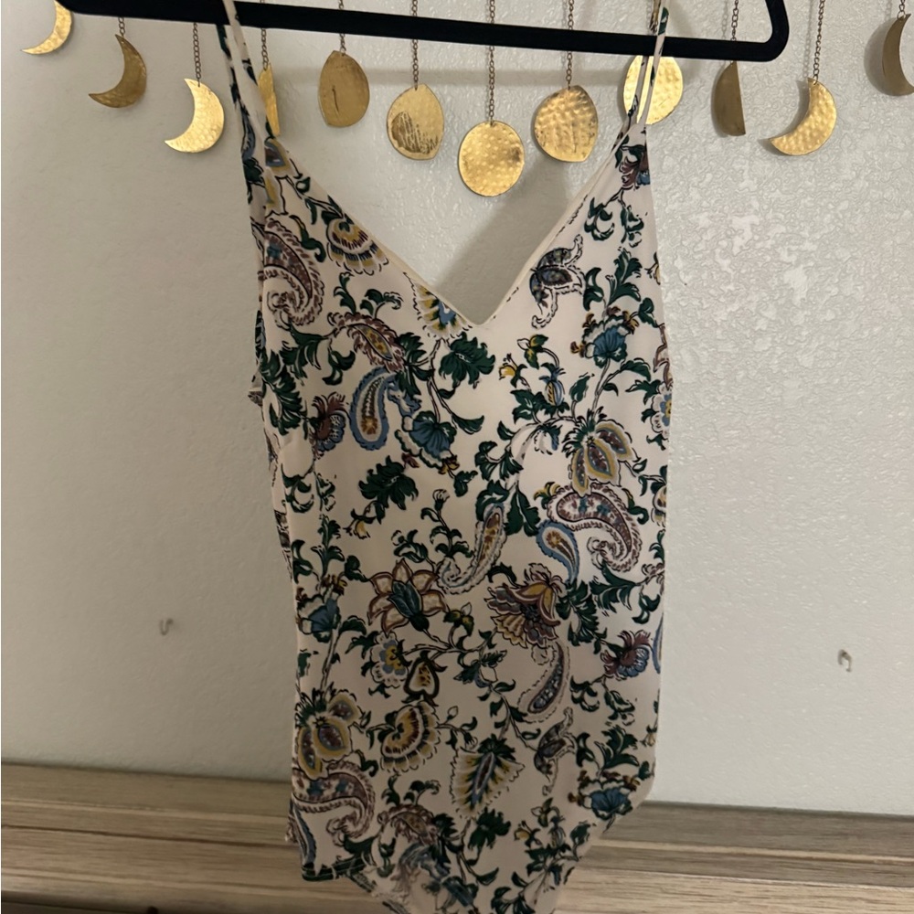 Floral Paisley Print Women's Top